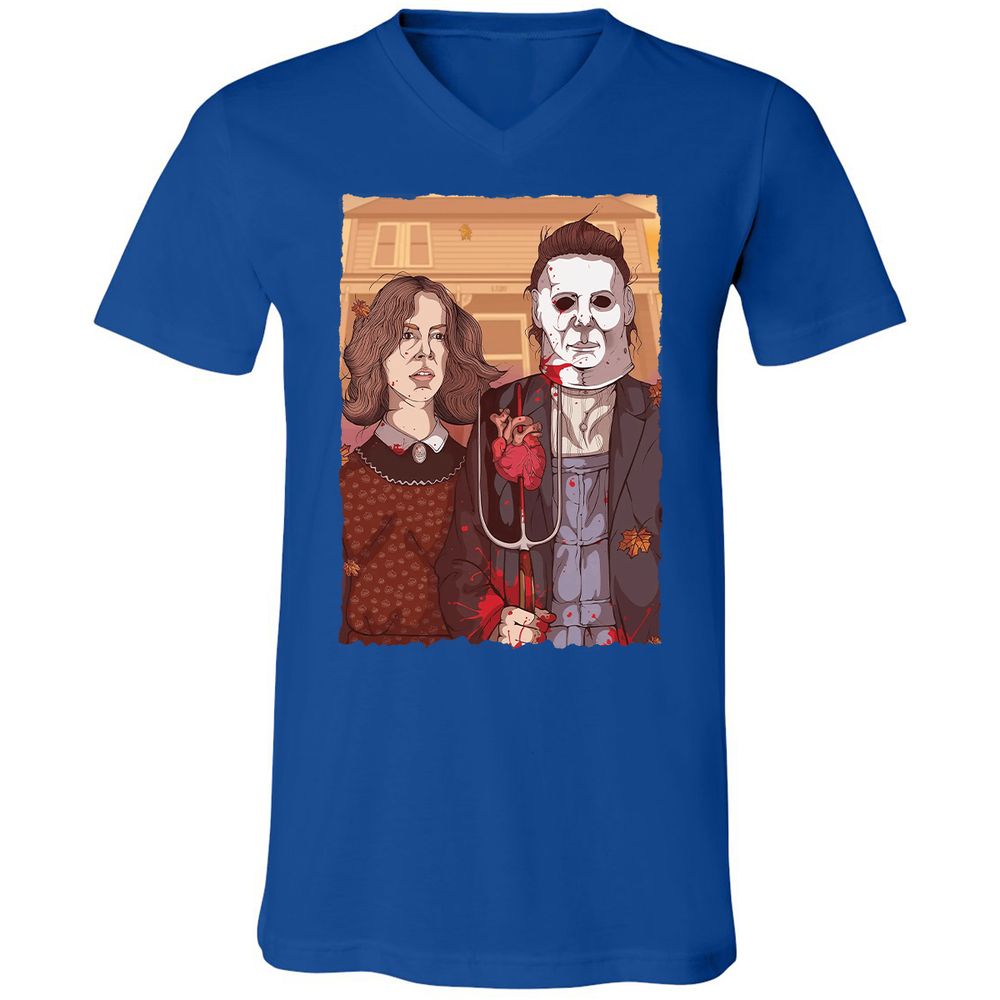 Unisex V-Neck T-Shirt - JWGA91PK - True Royal - 4