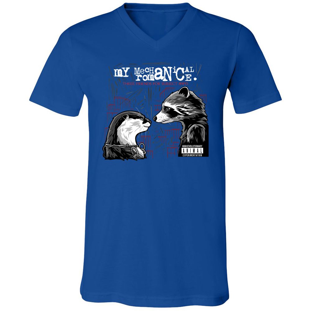 Unisex V-Neck T-Shirt - X85DGBJR - True Royal - 4