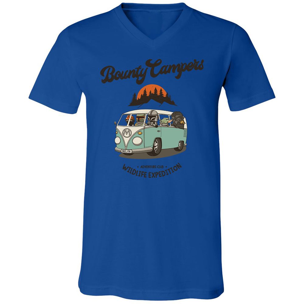 Unisex V-Neck T-Shirt - 98X8RZA1 - True Royal - 4