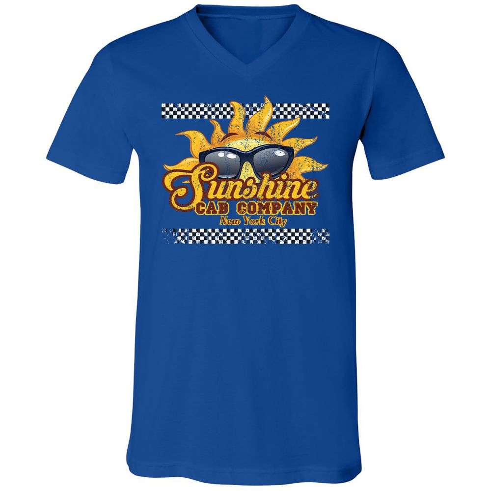 Unisex V-Neck T-Shirt - 1H7GGSHG - True Royal - 4