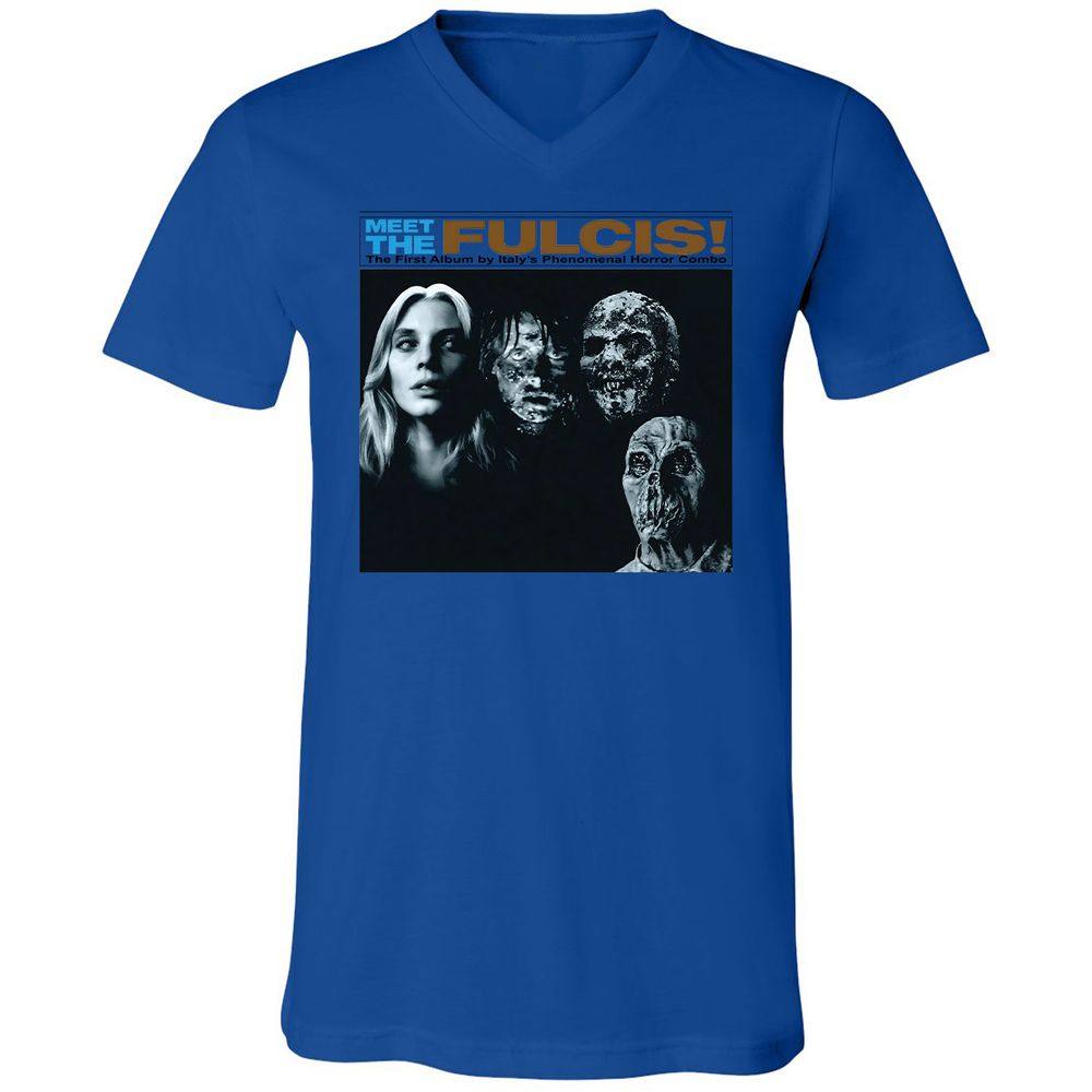 Unisex V-Neck T-Shirt - J26RGWF9 - True Royal - 4