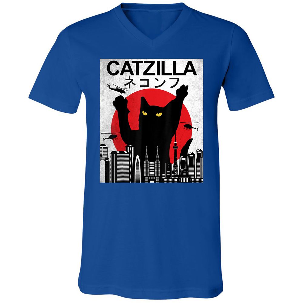 Unisex V-Neck T-Shirt - 2BFVWVVV - True Royal - 4