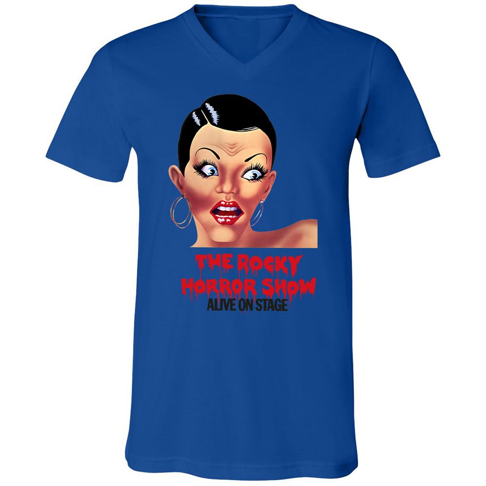 Unisex V-Neck T-Shirt - T3EACHTJ - True Royal - 4