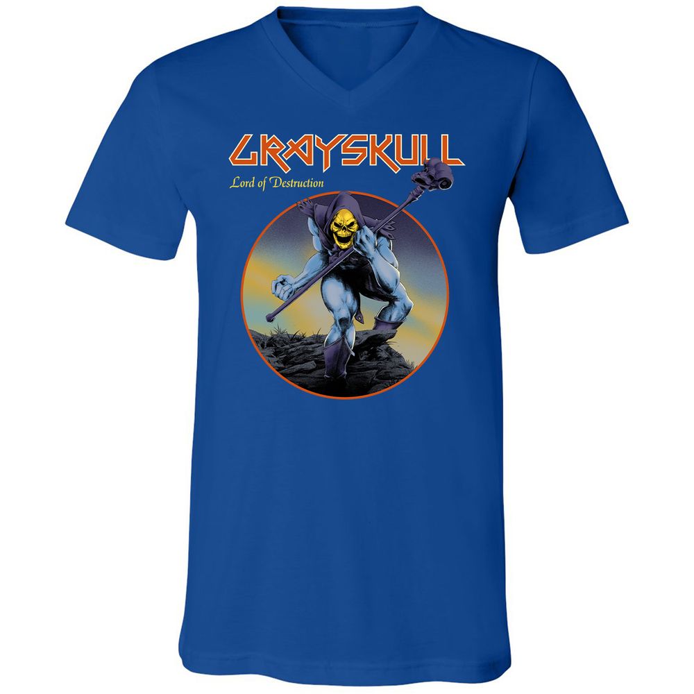 Unisex V-Neck T-Shirt - 84FZCFUN - True Royal - 4