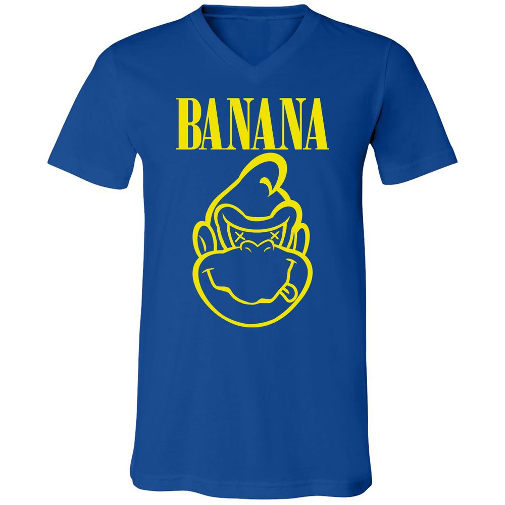 Unisex V-Neck T-Shirt - T8AWCFGJ - True Royal - 4