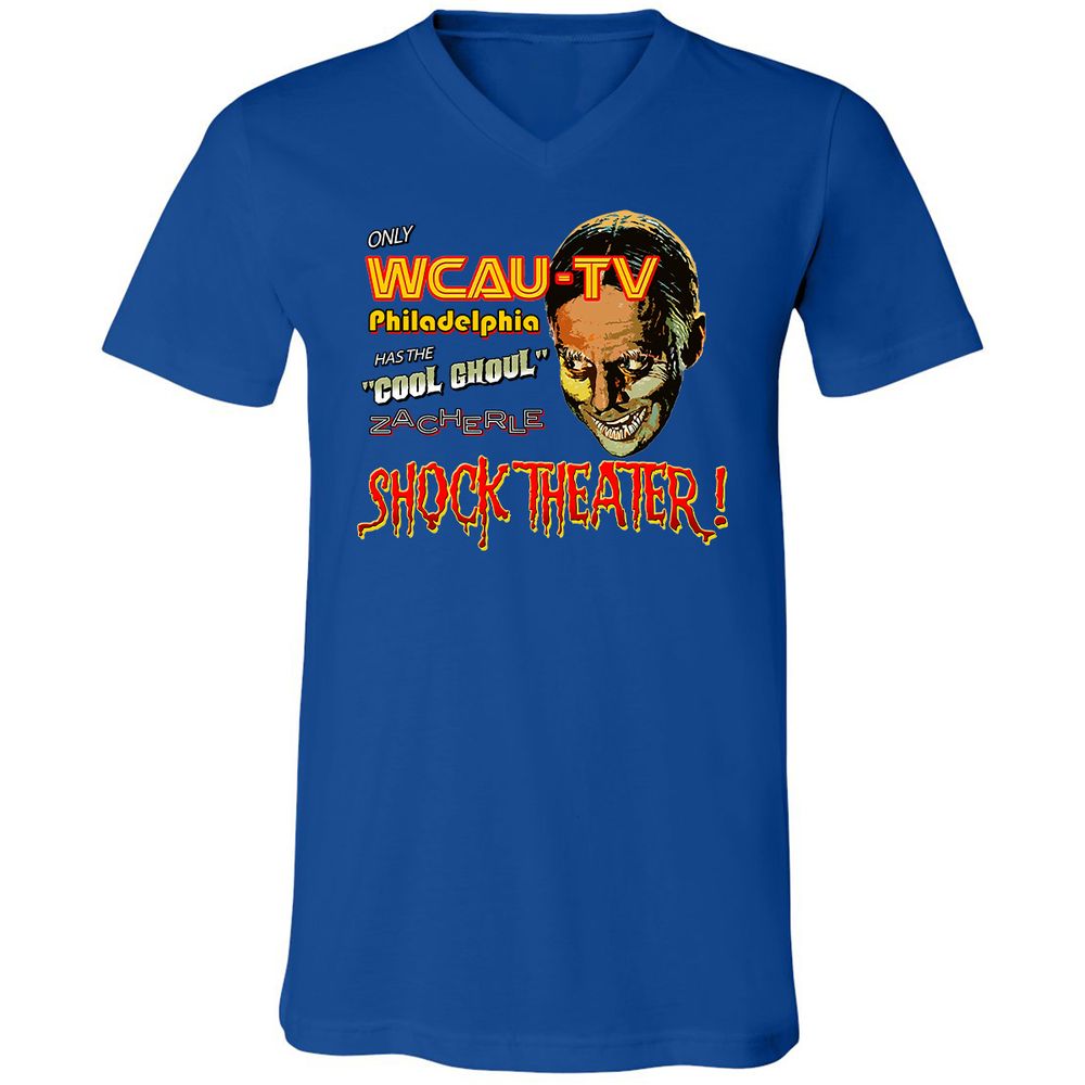 Unisex V-Neck T-Shirt - 4MDENZKD - True Royal - 4