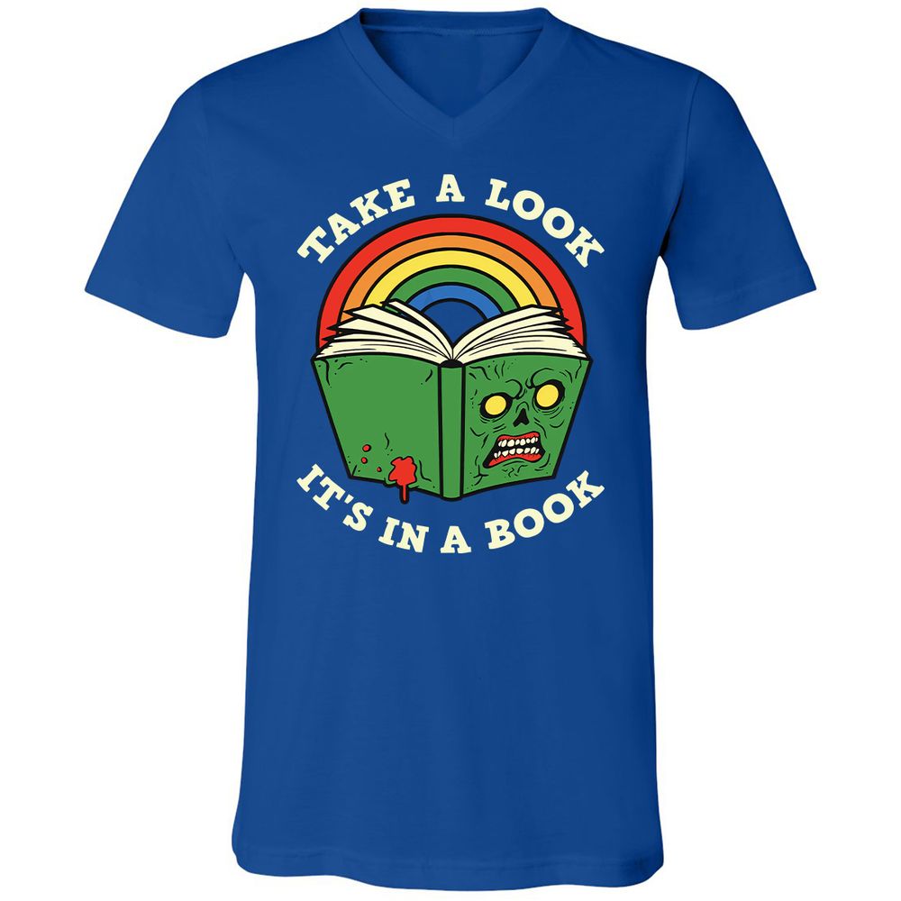 Unisex V-Neck T-Shirt - AUUPXWPF - True Royal - 4