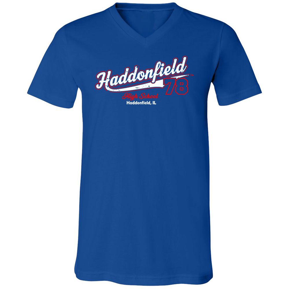 Unisex V-Neck T-Shirt - WZH3D2TD - True Royal - 4