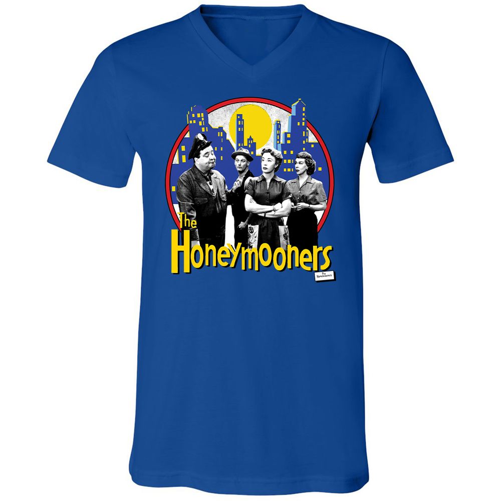 Unisex V-Neck T-Shirt - R1NDUA3N - True Royal - 4