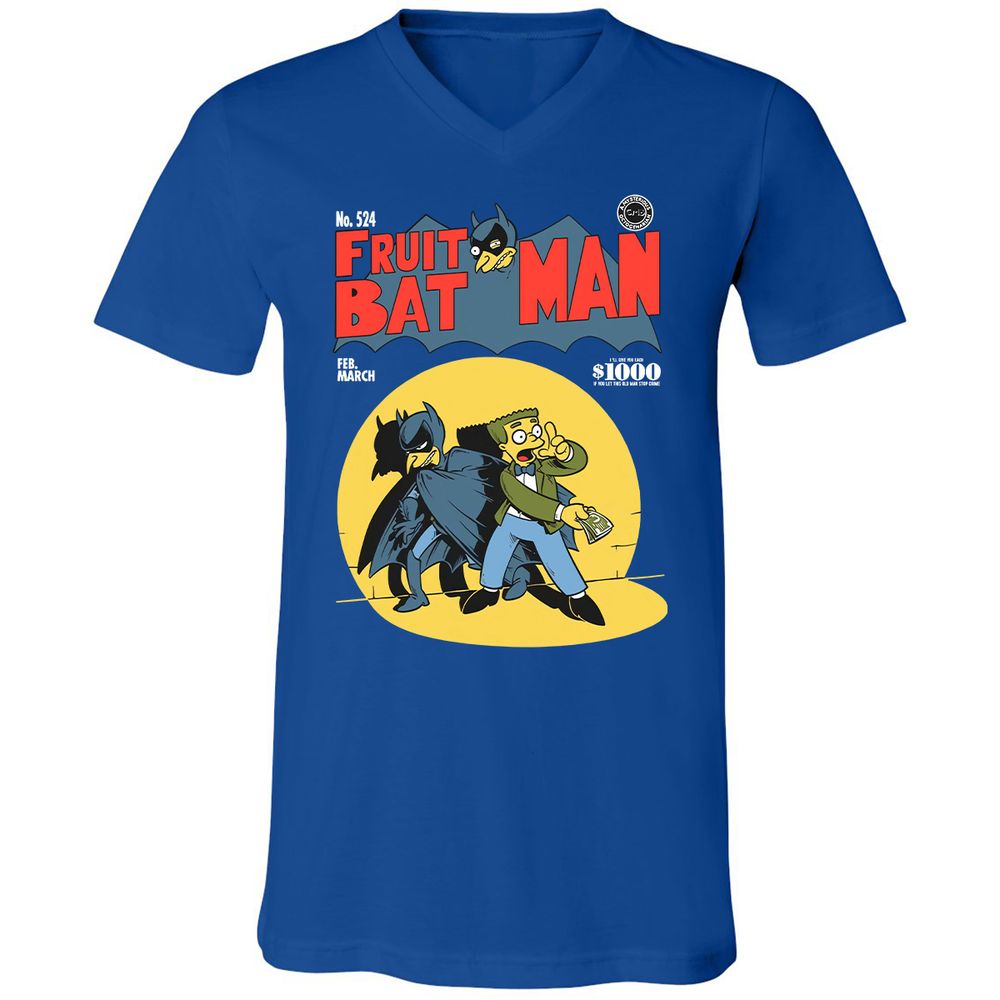 Unisex V-Neck T-Shirt - BVDYJBS7 - True Royal - 4