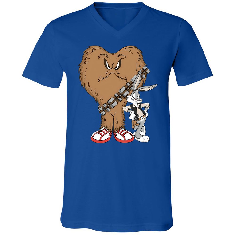 Unisex V-Neck T-Shirt - 5YDZ7H2L - True Royal - 4