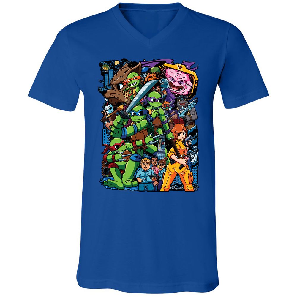 Unisex V-Neck T-Shirt - 4VM2SEBE - True Royal - 4