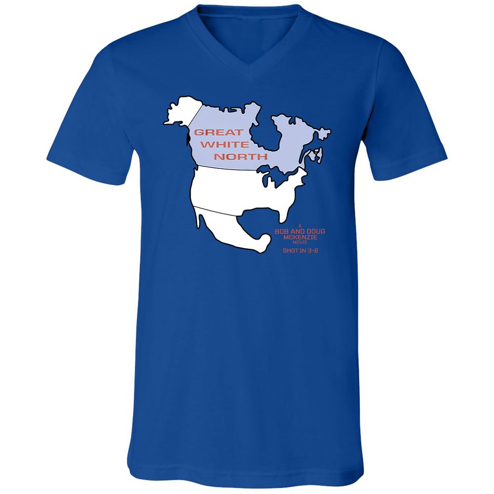 Unisex V-Neck T-Shirt - YKZCEXM5 - True Royal - 4