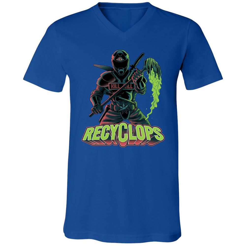 Unisex V-Neck T-Shirt - C4V321YL - True Royal - 4