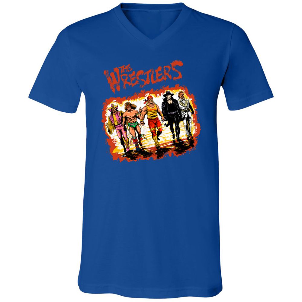 Unisex V-Neck T-Shirt - 2SWHU13X - True Royal - 4