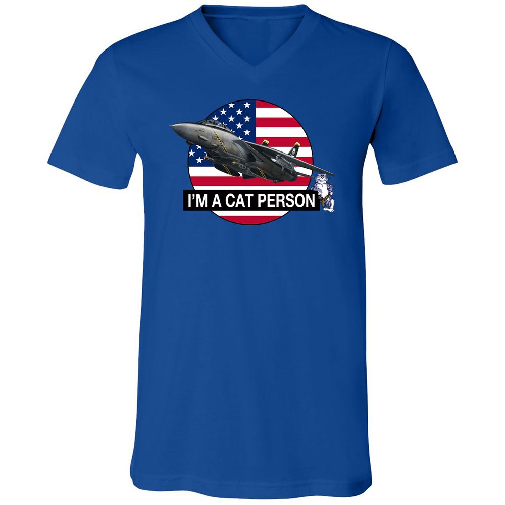 Unisex V-Neck T-Shirt - 4ZERJVXQ - True Royal - 4