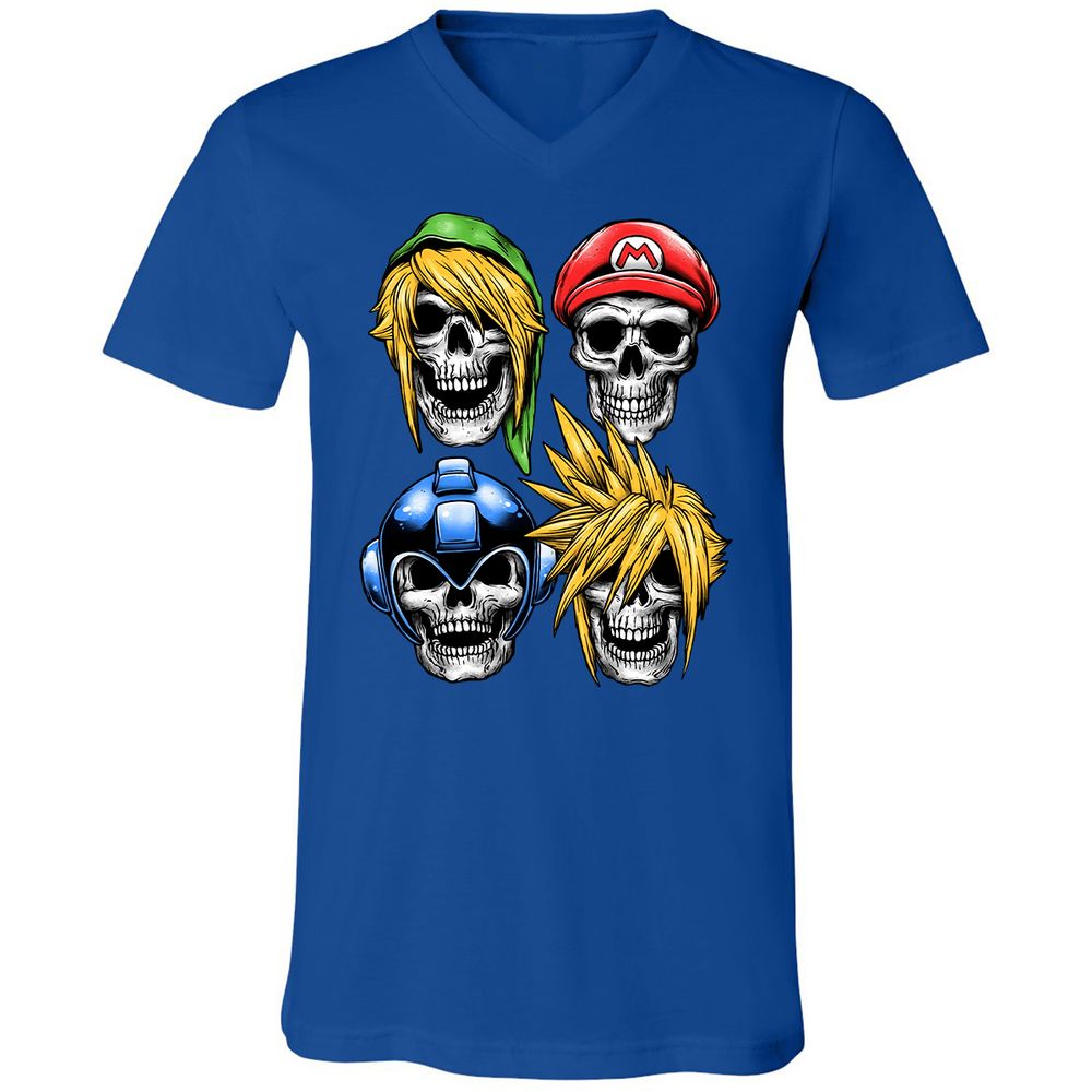 Unisex V-Neck T-Shirt - 5YHMC3LL - True Royal - 4