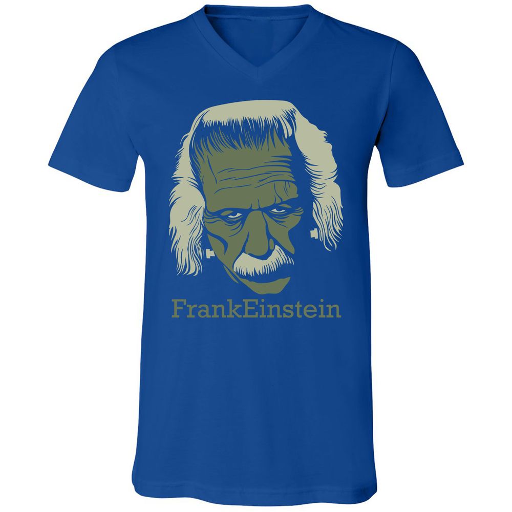 Unisex V-Neck T-Shirt - L35Y4F9U - True Royal - 4