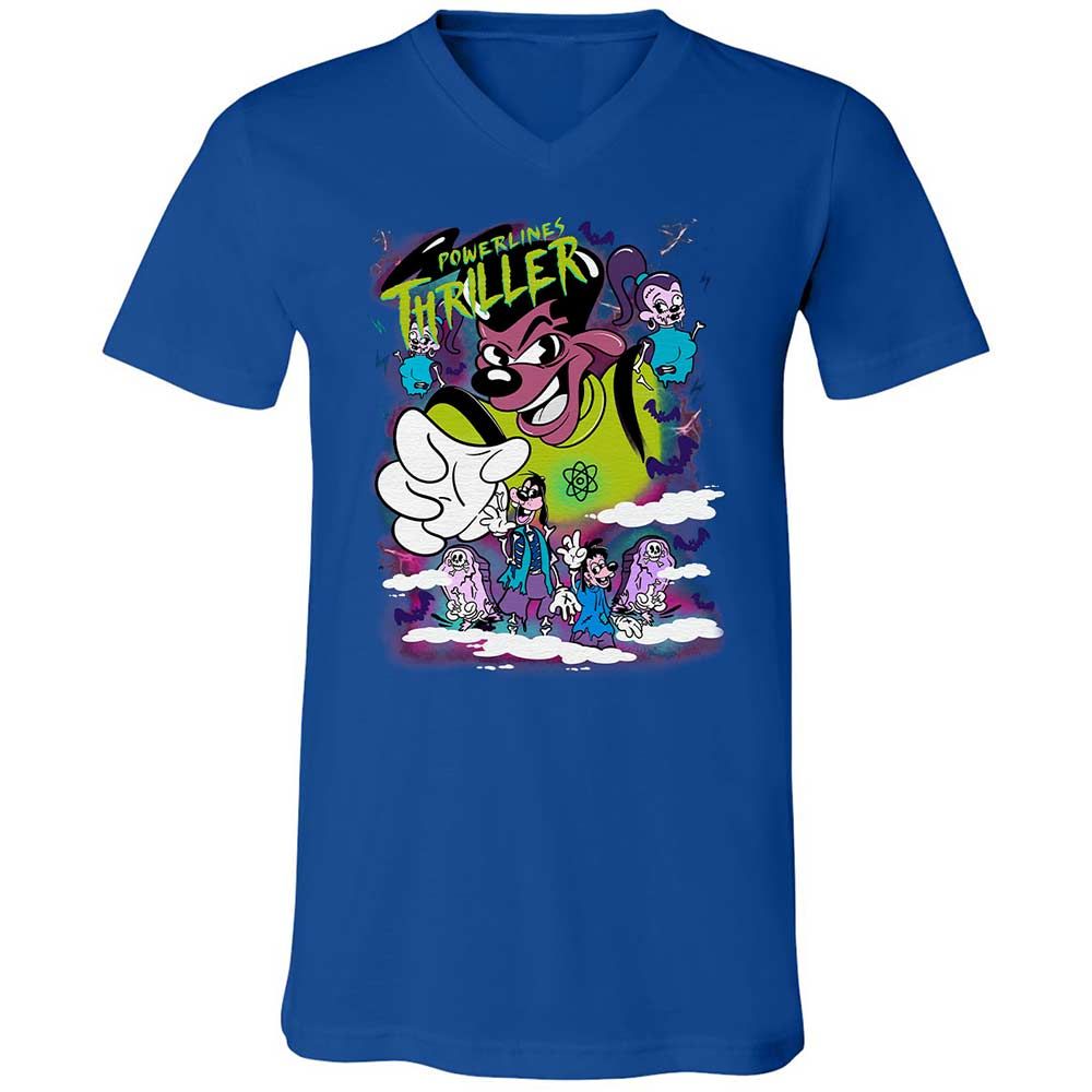 Vintage Pop Cartoon Horror Mashup - True Royal - 4