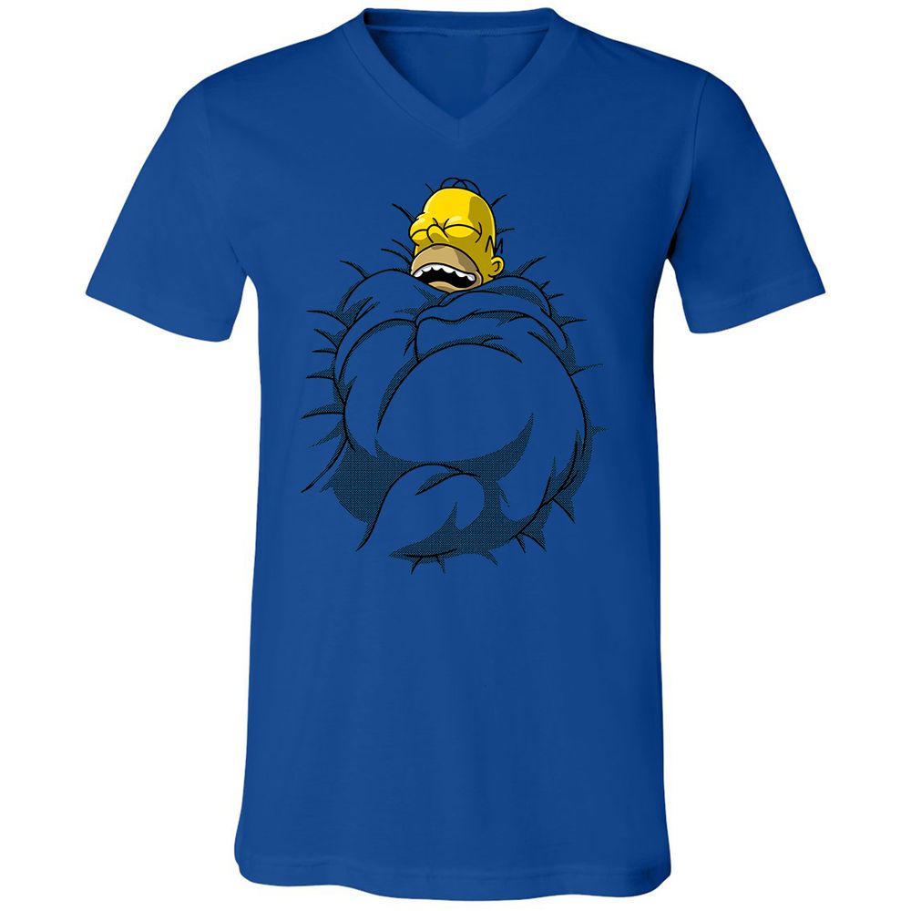 Unisex V-Neck T-Shirt - KXZJJ9PL - True Royal - 4