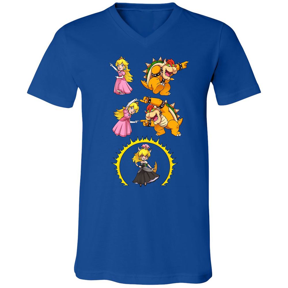 Unisex V-Neck T-Shirt - JT5EX52S - True Royal - 4