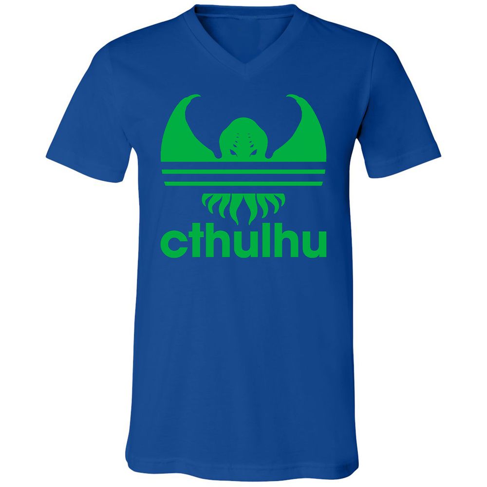 Unisex V-Neck T-Shirt - M79YEUF1 - True Royal - 4