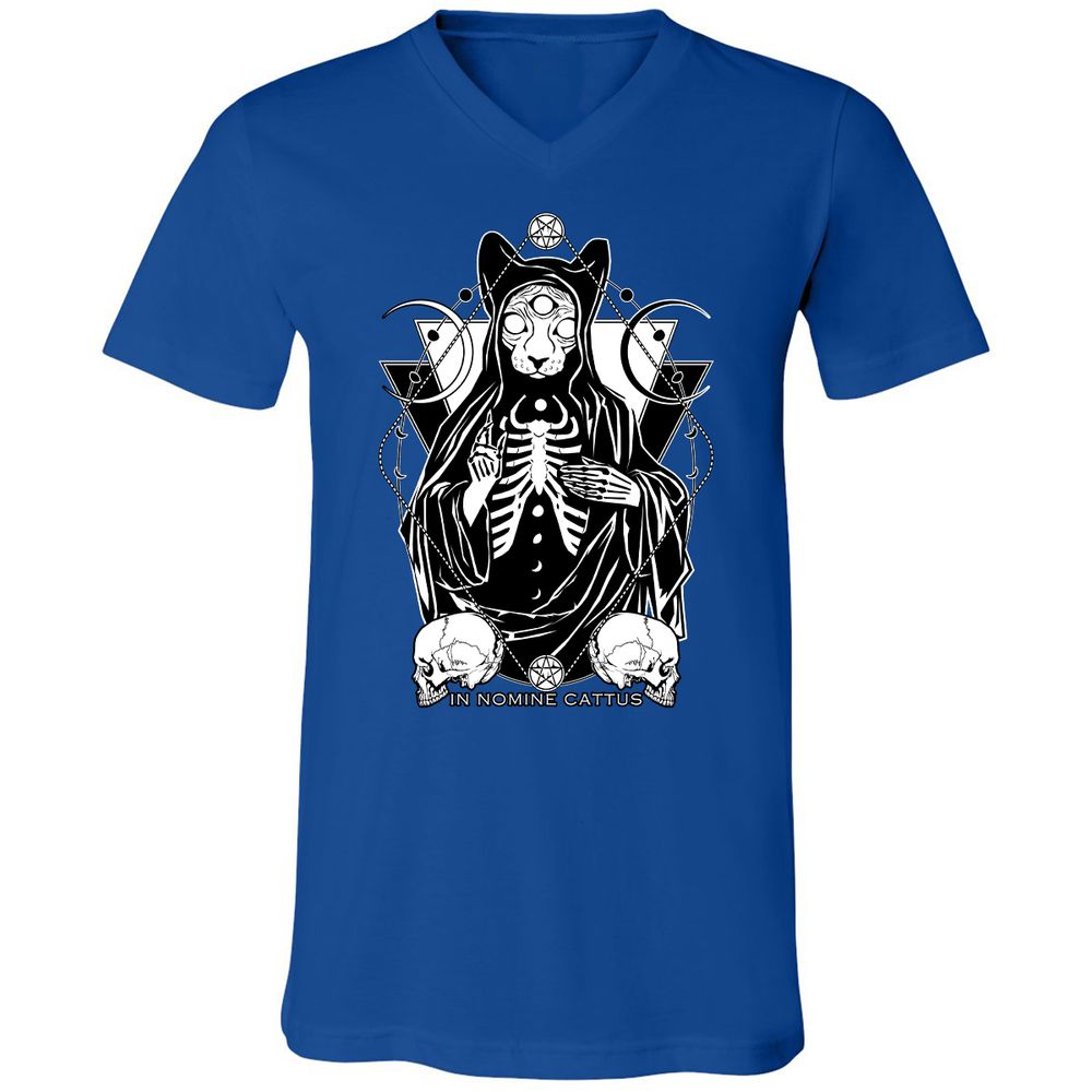 Unisex V-Neck T-Shirt - V9RGSBMM - True Royal - 4