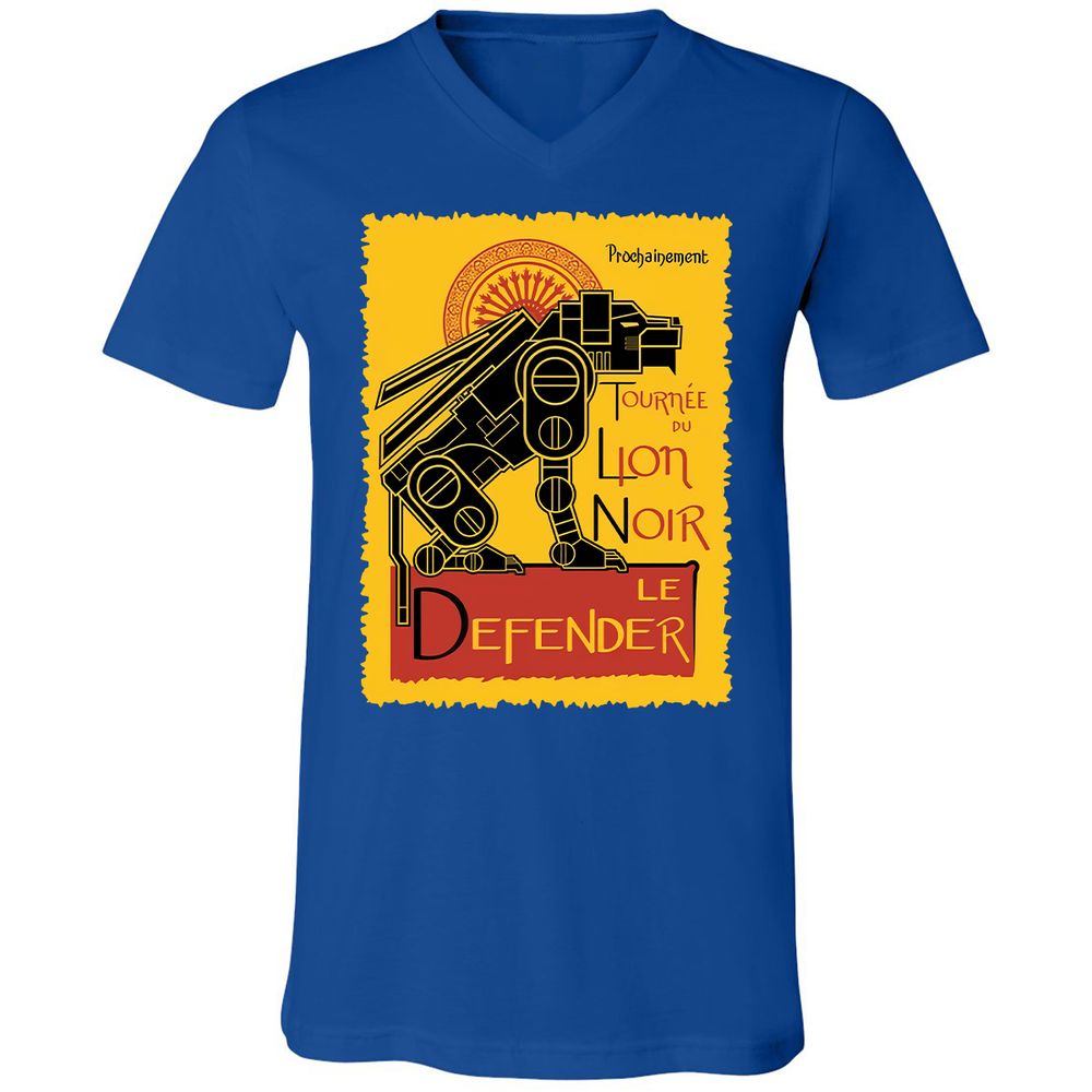 Unisex V-Neck T-Shirt - 4RLULENJ - True Royal - 4