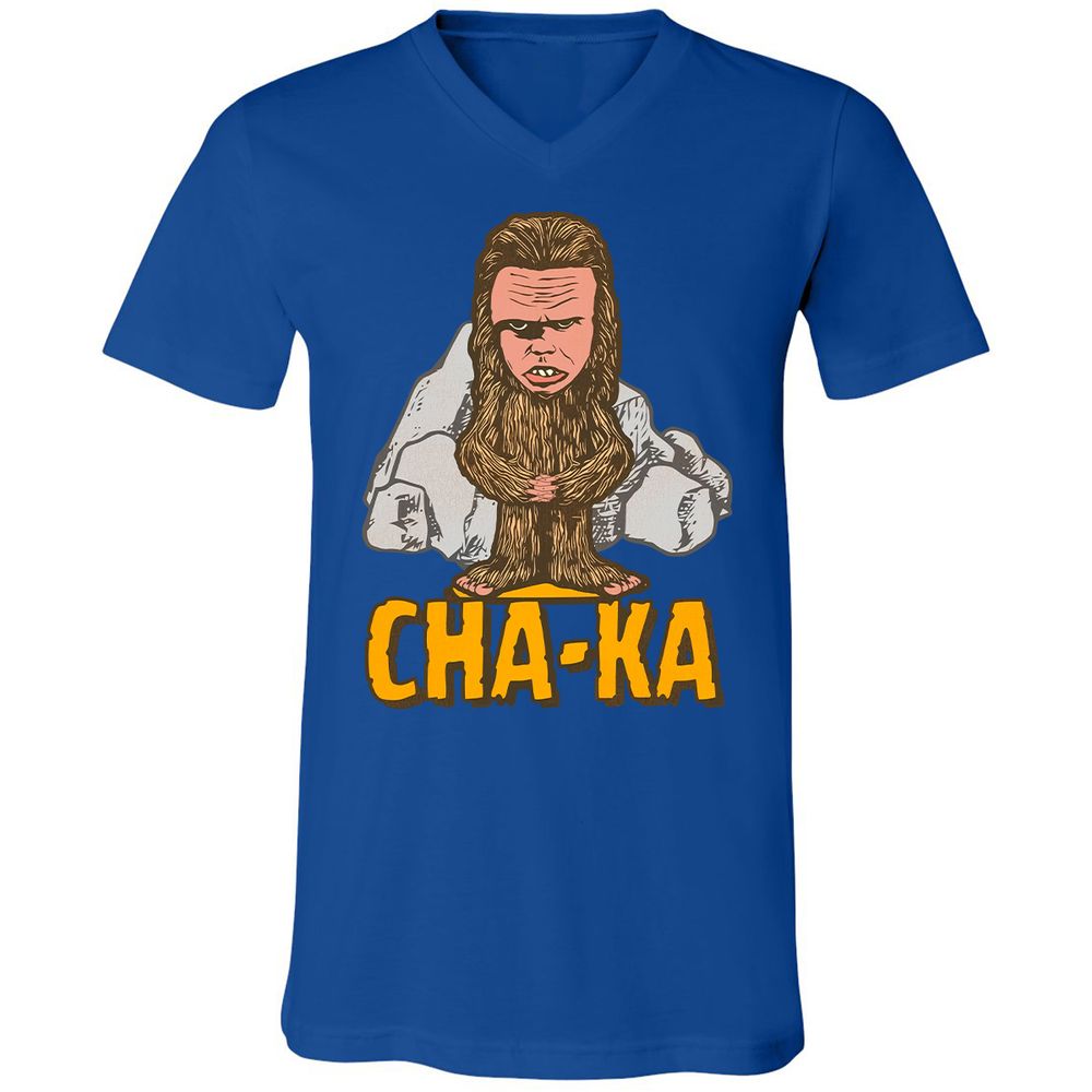 Unisex V-Neck T-Shirt - KBHDLYP8 - True Royal - 4