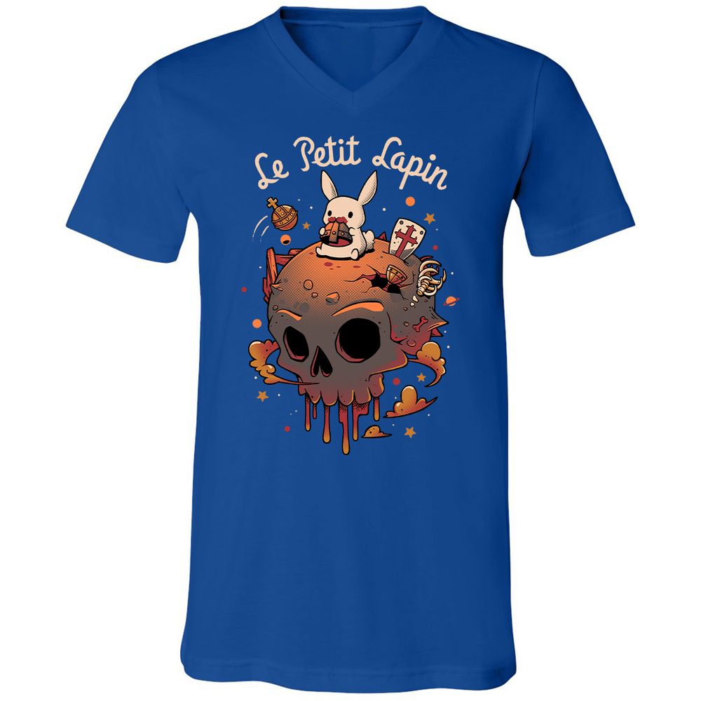 Unisex V-Neck T-Shirt - VDCDRJBV - True Royal - 4