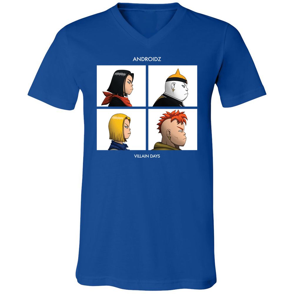 Unisex V-Neck T-Shirt - GBCZP2N6 - True Royal - 4
