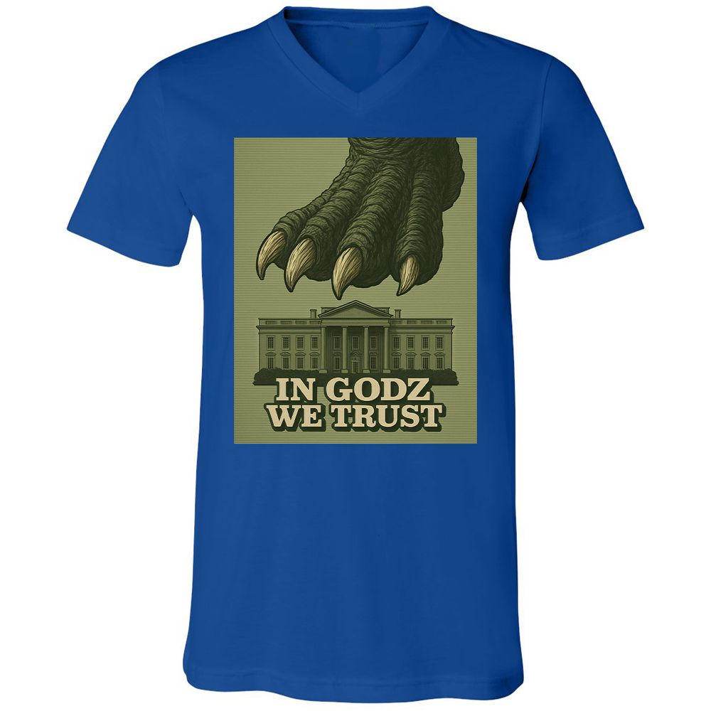 Unisex V-Neck T-Shirt - NJMADRS8 - True Royal - 4