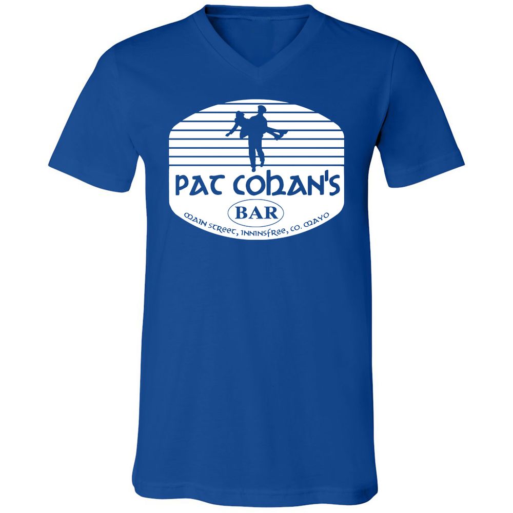 Unisex V-Neck T-Shirt - VPGAAQRZ - True Royal - 4