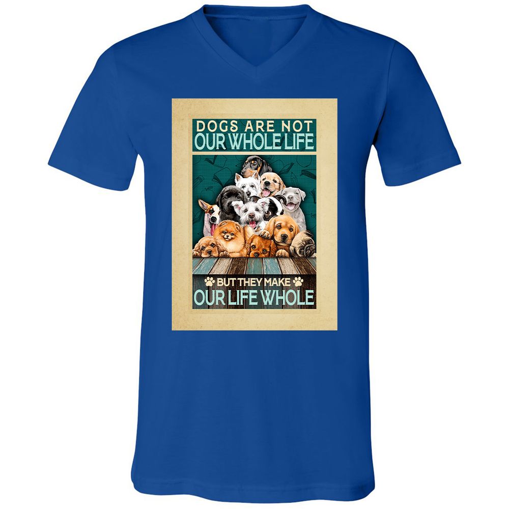 Unisex V-Neck T-Shirt - 33P9UBH8 - True Royal - 4