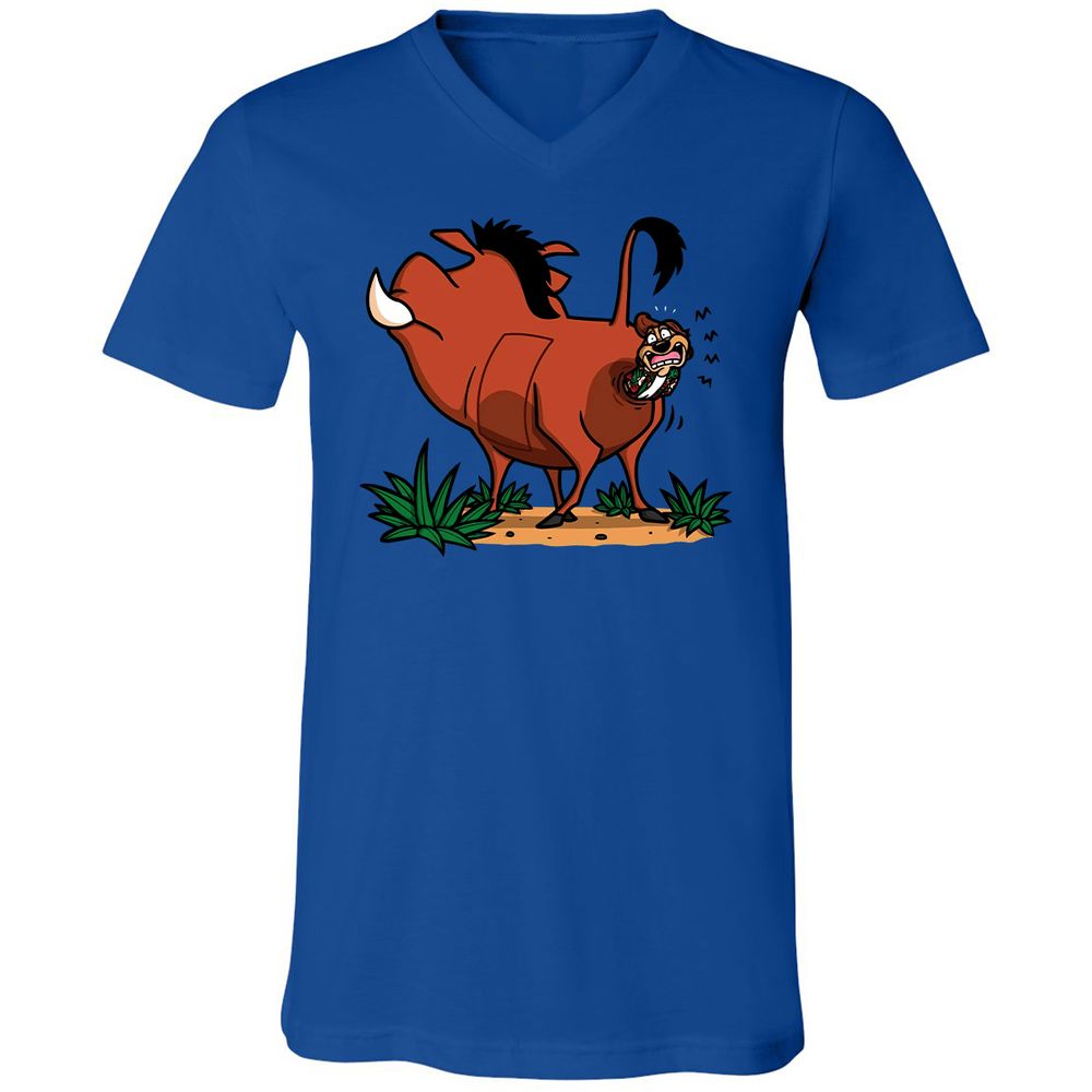 Unisex V-Neck T-Shirt - 1DYQCVG5 - True Royal - 4