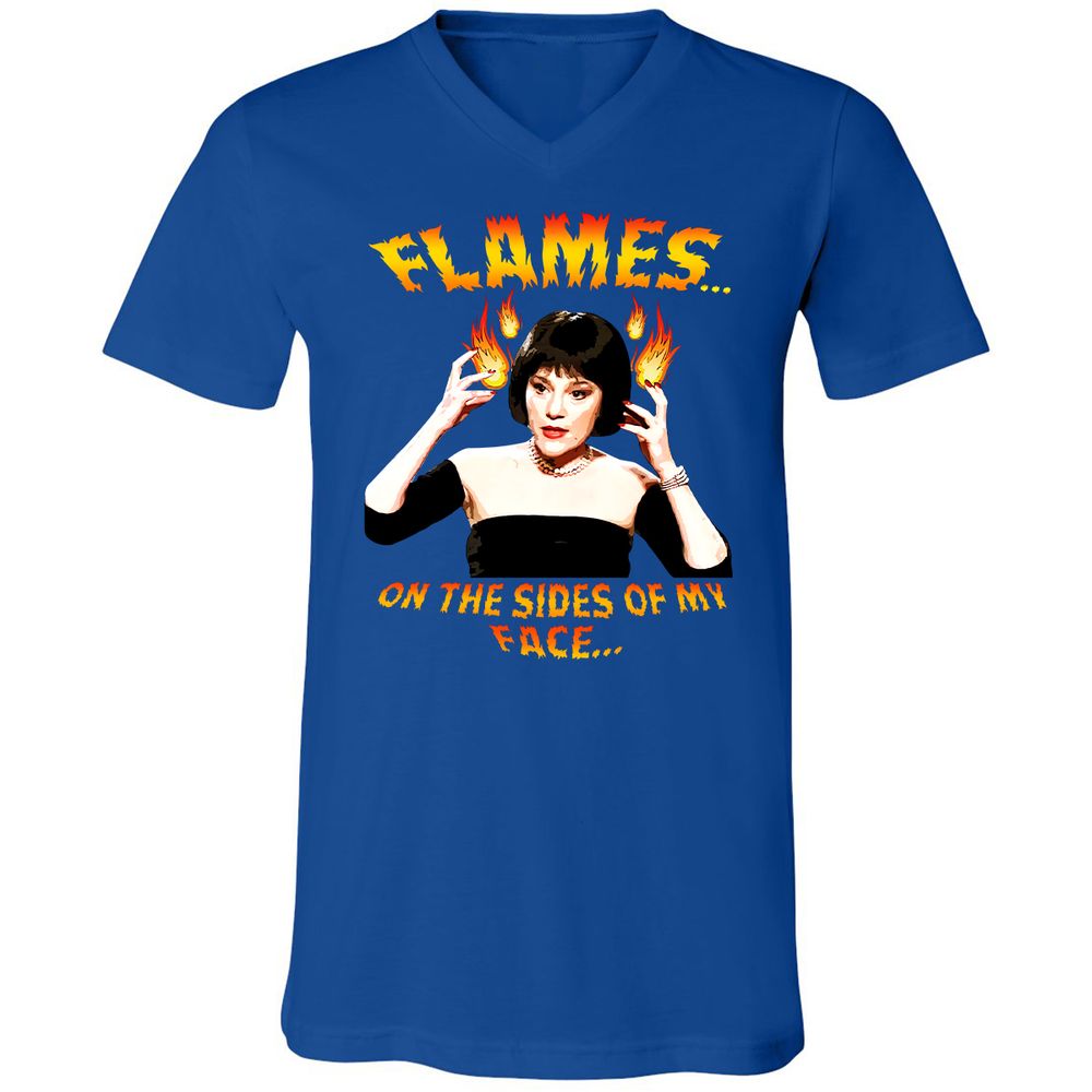Unisex V-Neck T-Shirt - ZEMMHUQF - True Royal - 4
