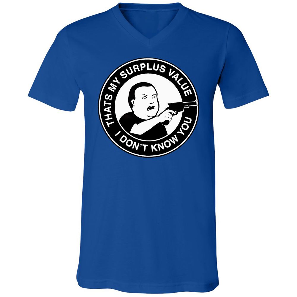 Unisex V-Neck T-Shirt - PTHUHT7A - True Royal - 4