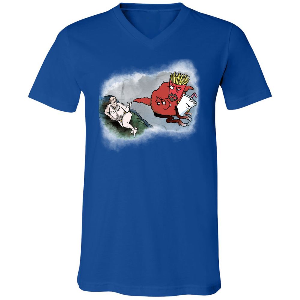 Unisex V-Neck T-Shirt - 96BVNCRV - True Royal - 4