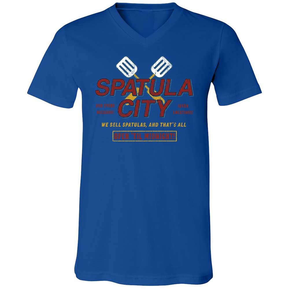 Unisex V-Neck T-Shirt - EFZ2QTJ9 - True Royal - 4