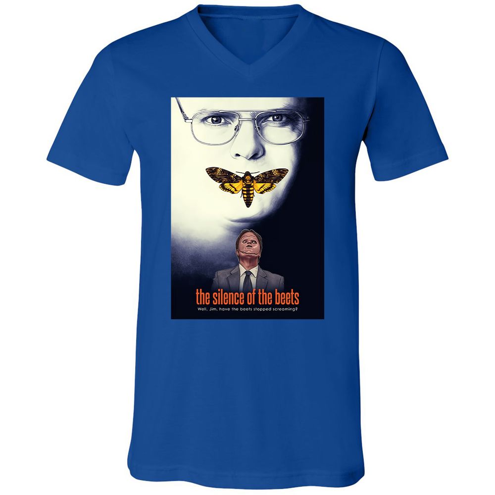 Unisex V-Neck T-Shirt - GX6E1ETV - True Royal - 4