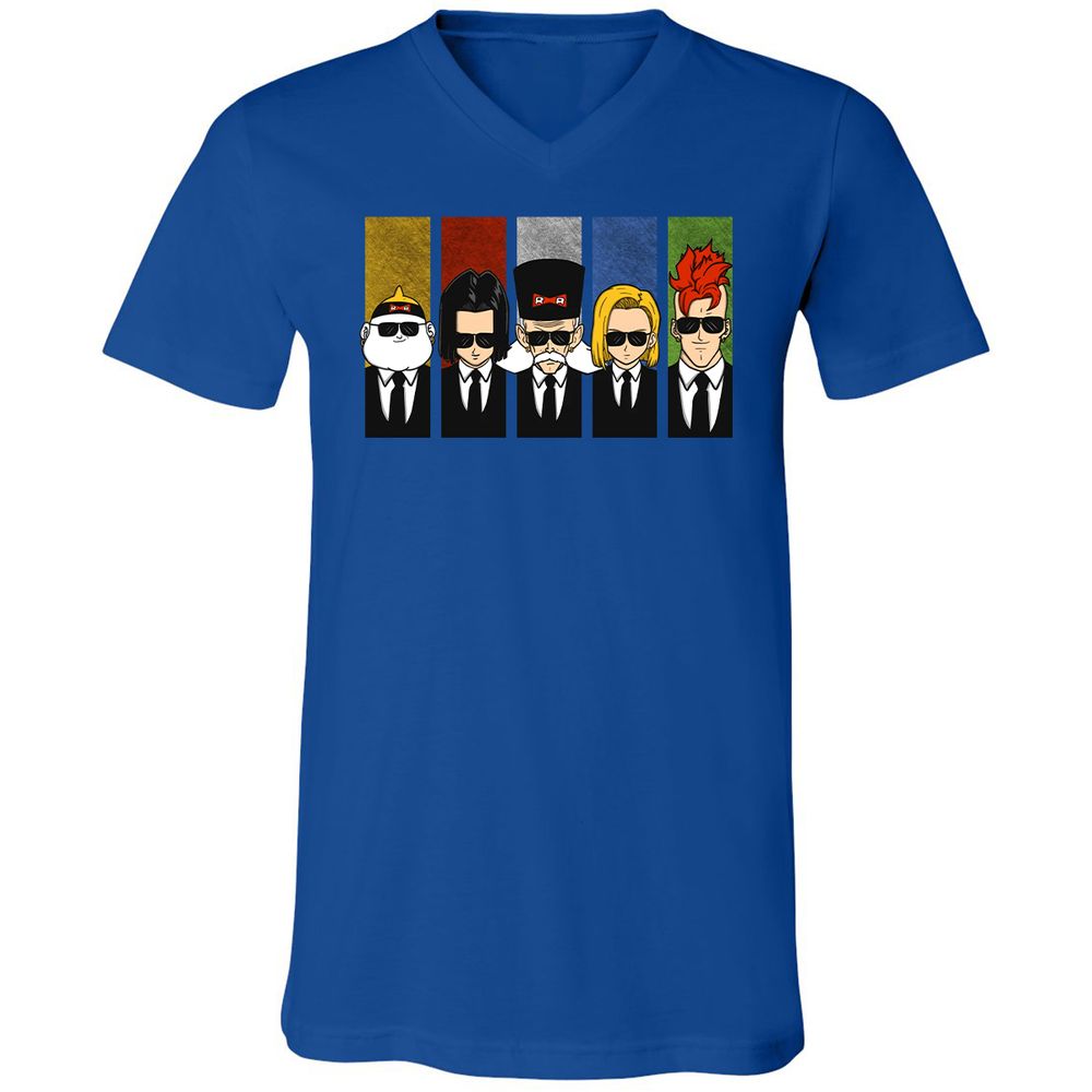 Unisex V-Neck T-Shirt - LMQ5EZGB - True Royal - 4