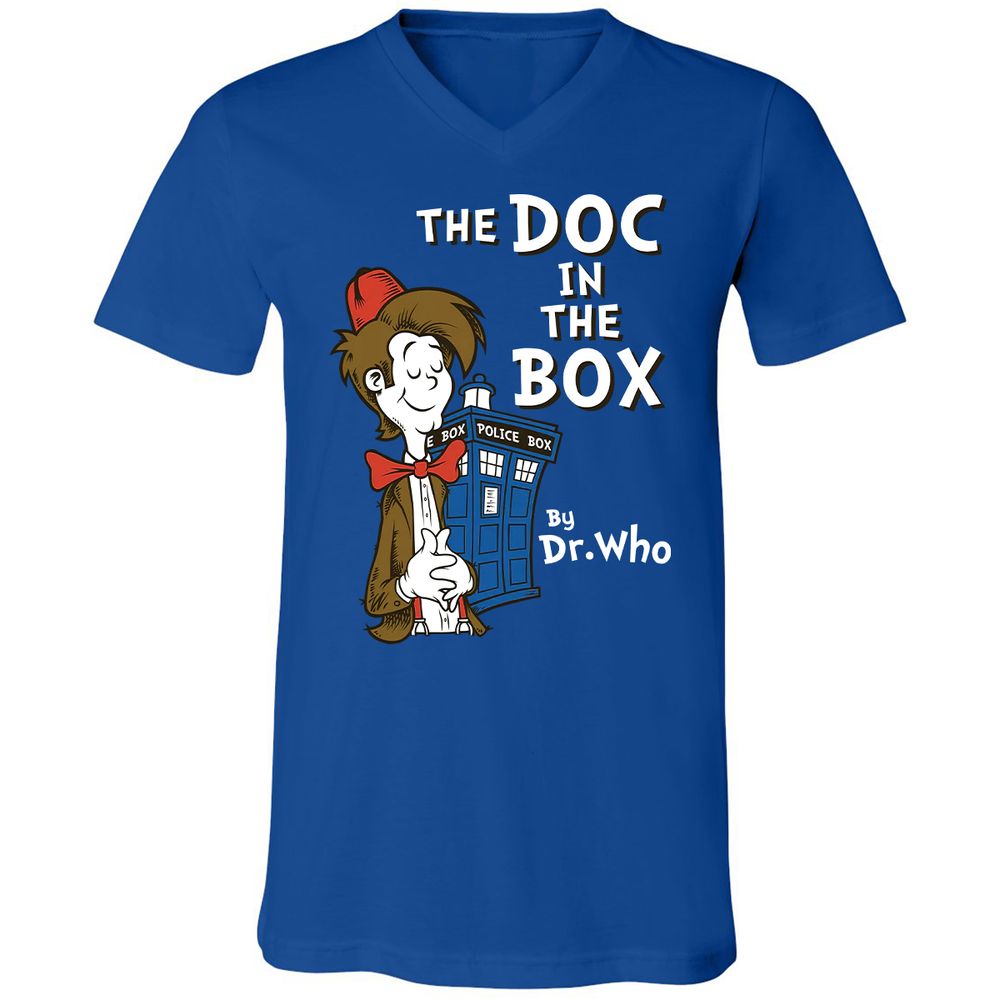 Unisex V-Neck T-Shirt - 16B3AMTV - True Royal - 4