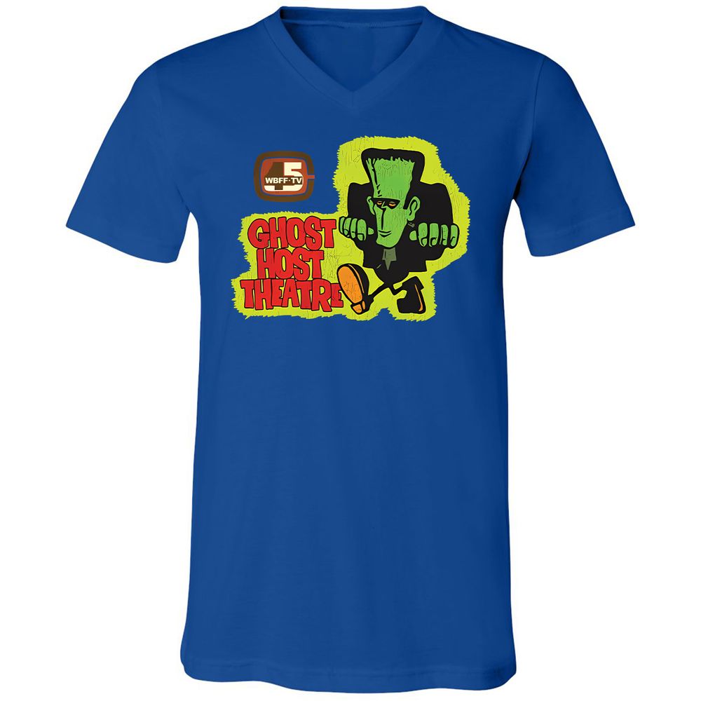 Unisex V-Neck T-Shirt - R1Z1YARD - True Royal - 4