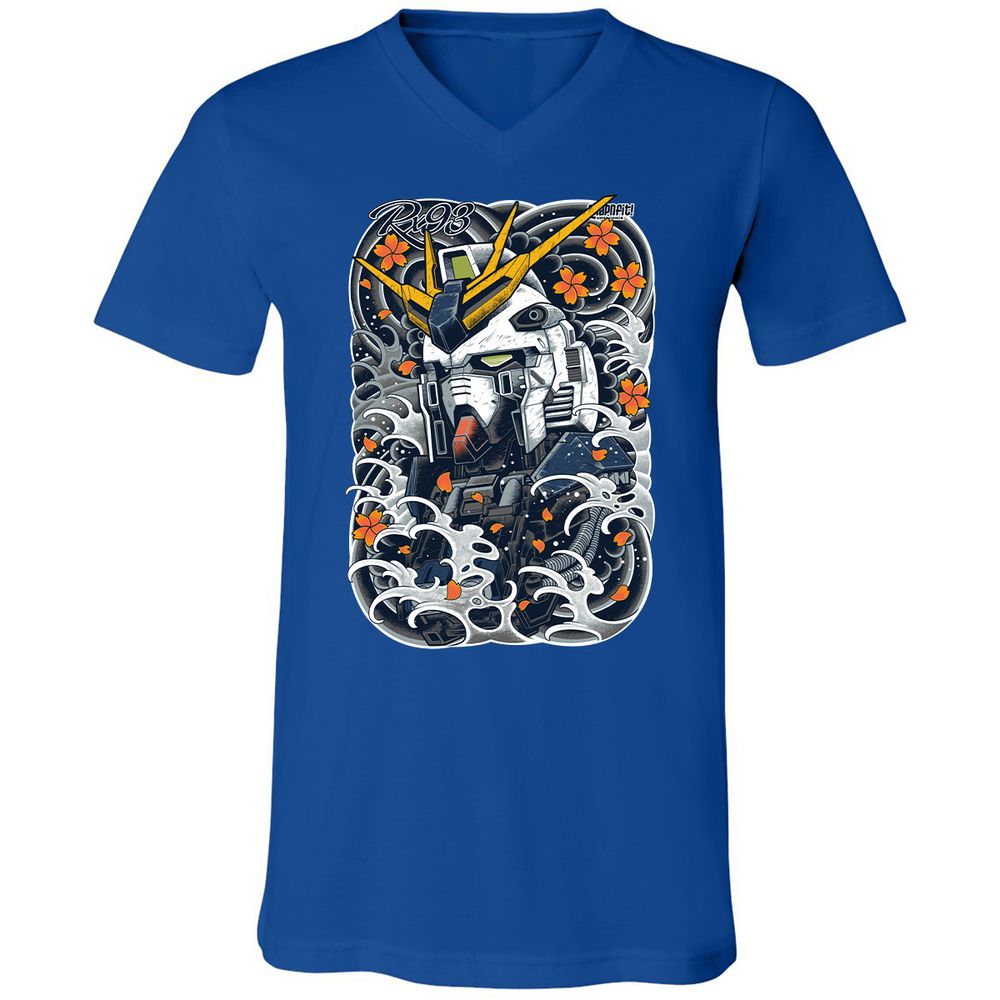 Unisex V-Neck T-Shirt - BM56QGTF - True Royal - 4