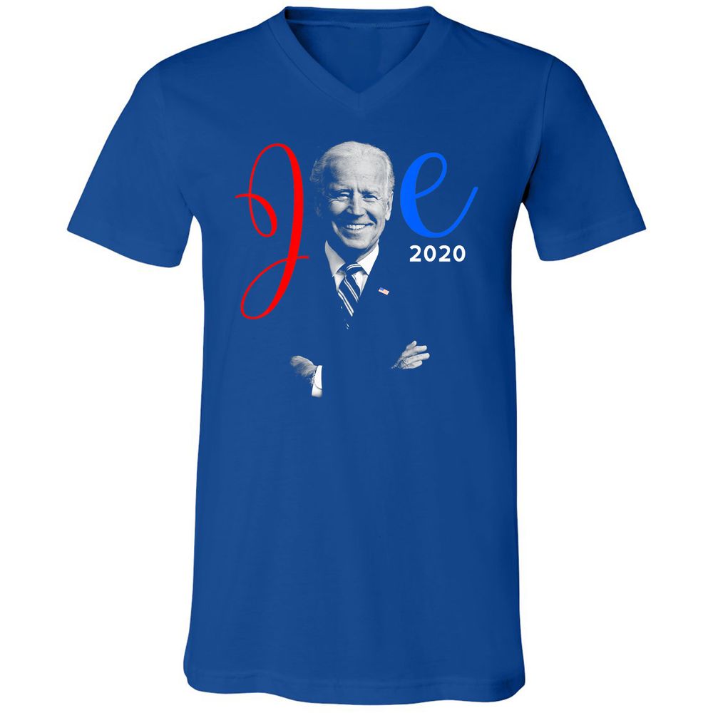 Unisex V-Neck T-Shirt - LHSJR4FR - True Royal - 4