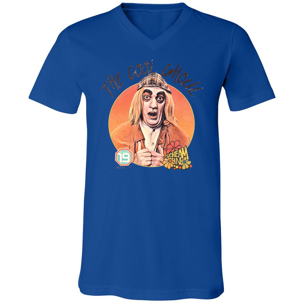 Unisex V-Neck T-Shirt - FEFJDZJ9 - True Royal - 4