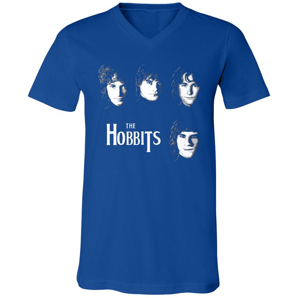 Unisex V-Neck T-Shirt - L2BXMC7M - True Royal - 4