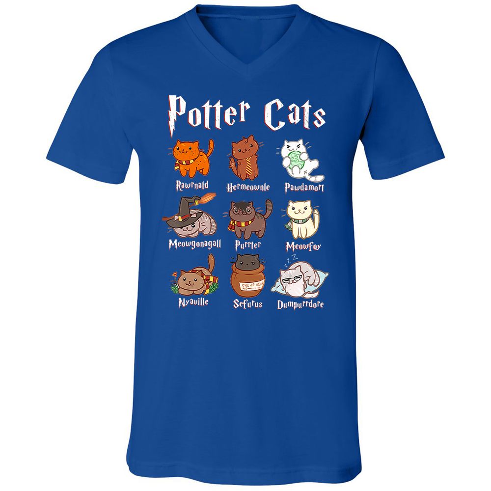 Unisex V-Neck T-Shirt - X7KL3T1V - True Royal - 4