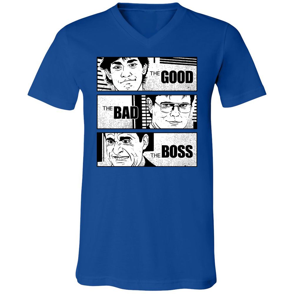 Unisex V-Neck T-Shirt - N32P66WQ - True Royal - 4