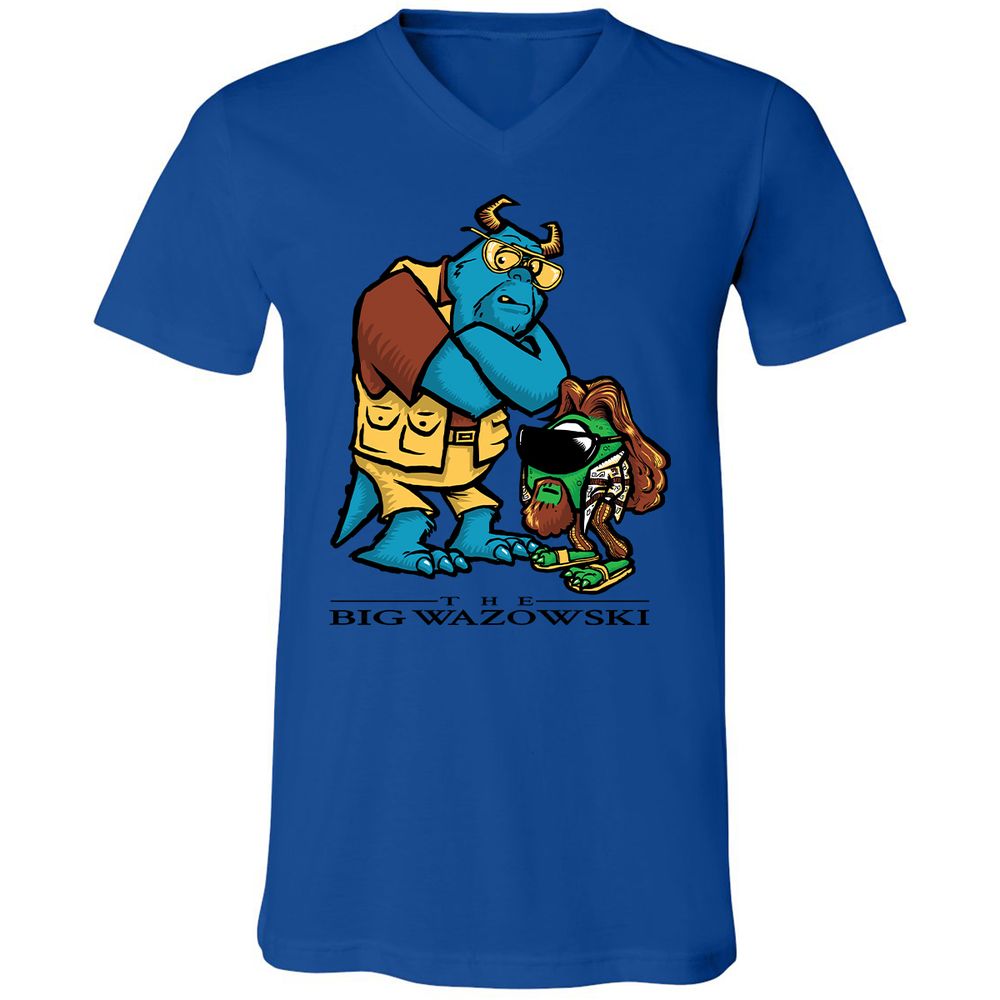 Unisex V-Neck T-Shirt - MWK2U7AQ - True Royal - 4